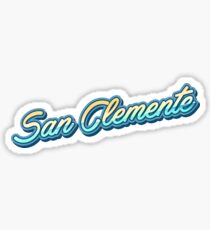 San Clemente Typography Sticker