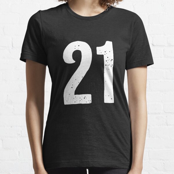 Number 21 Shirt Sports Player Number BACK Of Shirt Only