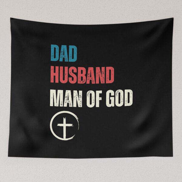 Item preview, Dad Husband Man of God with Christian Cross - Jesus designed and sold by elvisg03.
