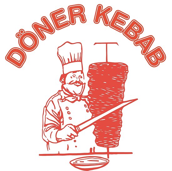  Doner kebab logo Posters by nerdwaren Redbubble