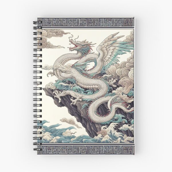 Item preview, White Dragon on The Cliff designed and sold by Pet-Z.