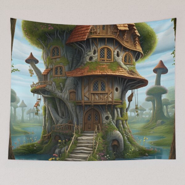 Item preview, Fantasy Tree Cottage designed and sold by VisionDuke.