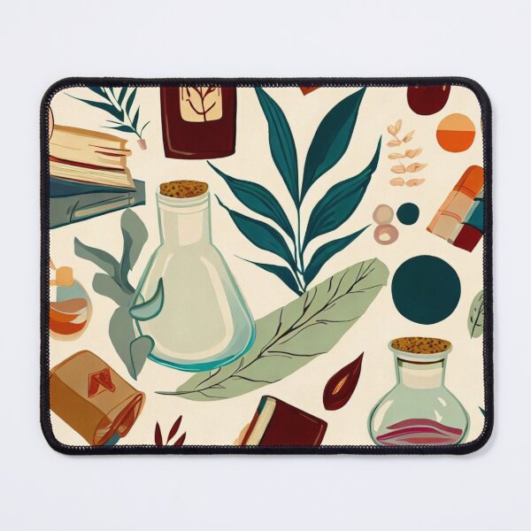 Item preview, Books, Plants, and Medicine: A Nature-Inspired Collage designed and sold by attpavitra.