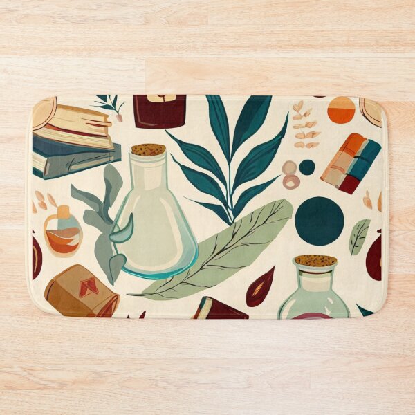 Item preview, Books, Plants, and Medicine: A Nature-Inspired Collage designed and sold by attpavitra.