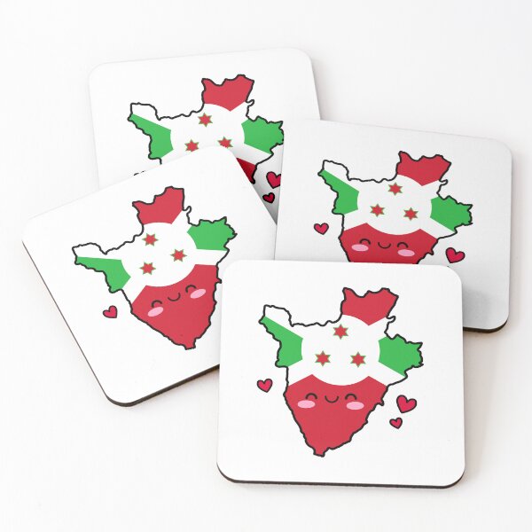 Item preview, Burundi Flag Map Smile with Love designed and sold by pixelsparkzone.