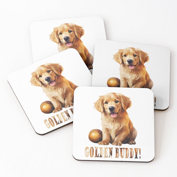 Item preview, Golden Retriever fetching ball designed and sold by PhotoRK.