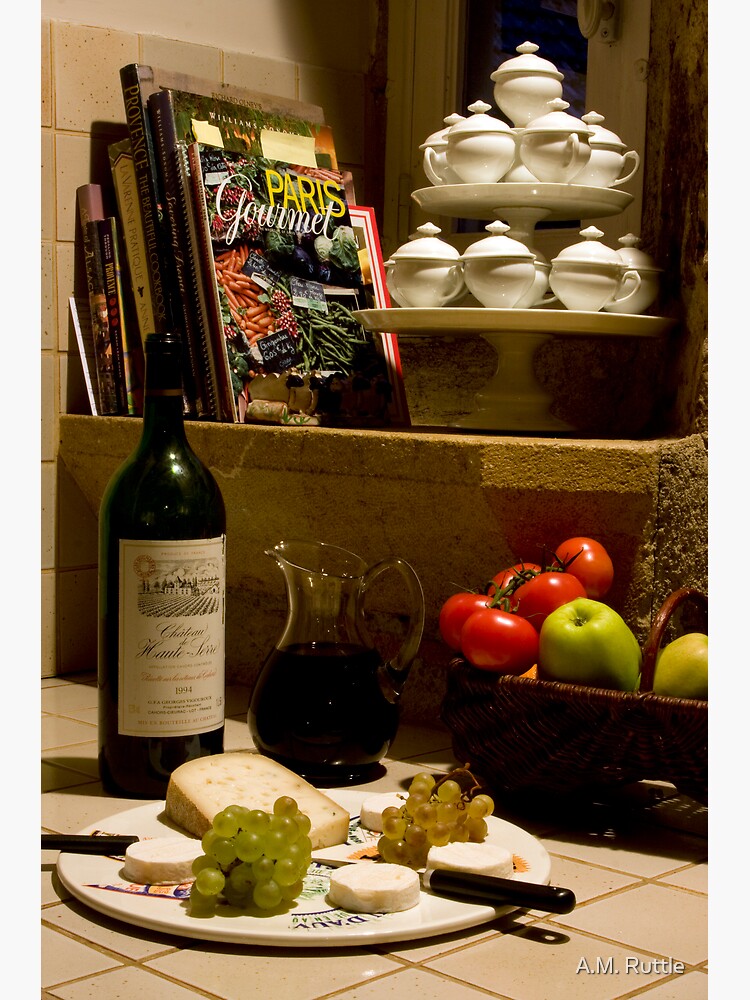 Un verre de vin rouge? A glass of red wine? by annruttle