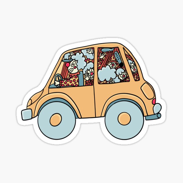 Item preview, Clown Car morning carpool designed and sold by artcre8ta.