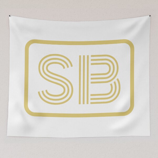 Item preview, SB Initials Gold Geometric Letters designed and sold by Jeallan Designs.