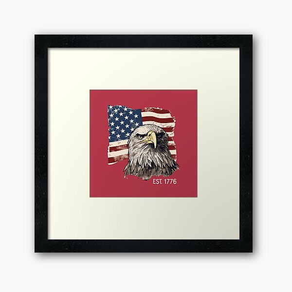 Item preview, Bald Eagle America White Text designed and sold by inspiredalike.