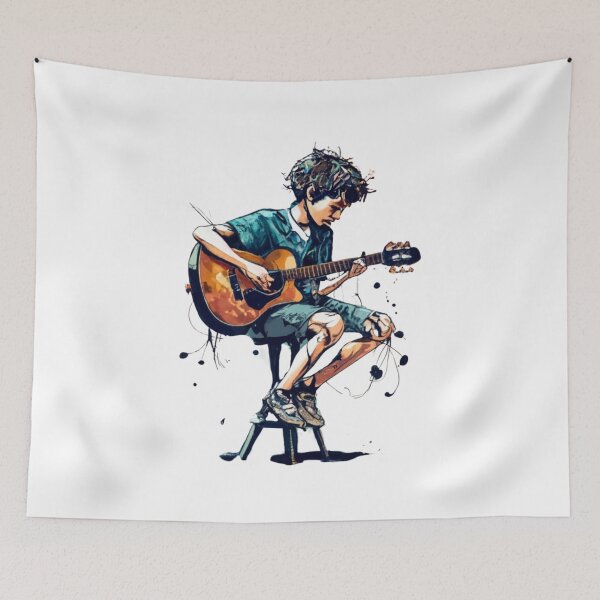 Item preview, Boy Playing the Guitar designed and sold by Sketch-Shack.