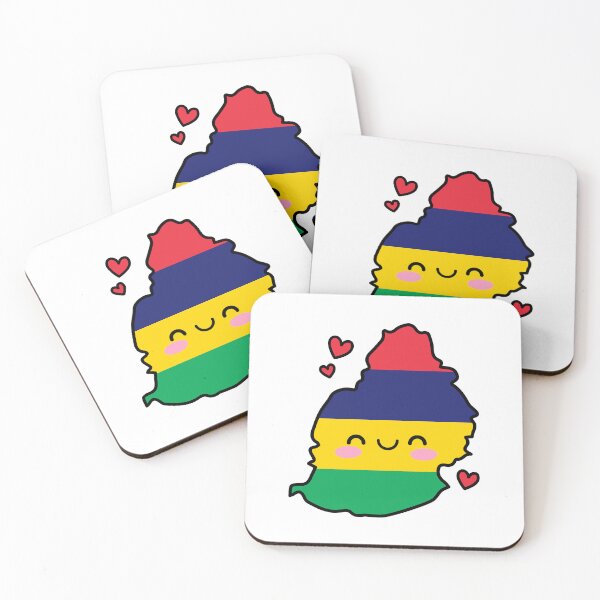 Item preview, Mauritius Flag Map Smile with Love designed and sold by pixelsparkzone.