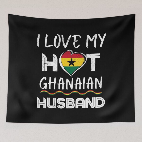 Item preview, I Love My Hot Ghanaian Husband Proud Wife designed and sold by Furahisha.