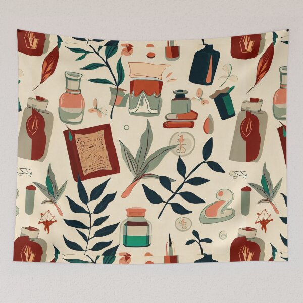 Item preview, Healing Words and Plants: A Literary Collage designed and sold by attpavitra.