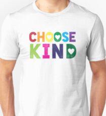 Choose Kind T Shirt - Anti-Bullying - Heart T-Shirt - Rainbow Unisex T-Shirt