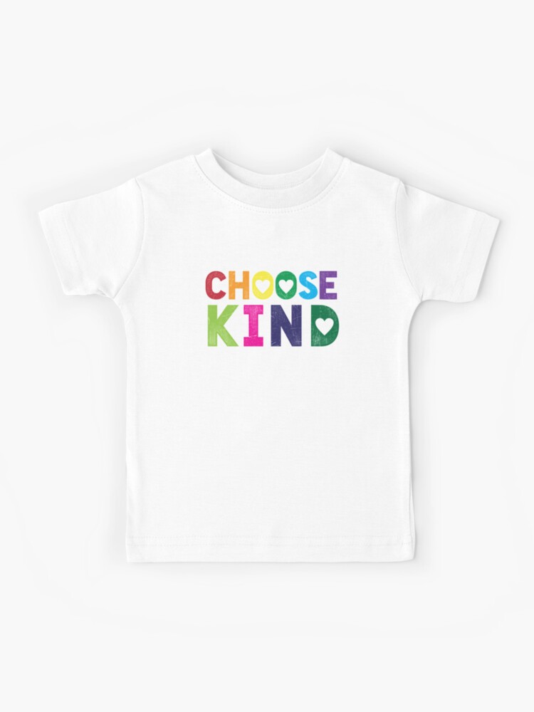 Choose Kind Tshirt - Anti-Bullying - Heart T-Shirt - Rainbow Choose Kind Tshirt - Anti-Bullying - Heart T-Shirt - Rainbow