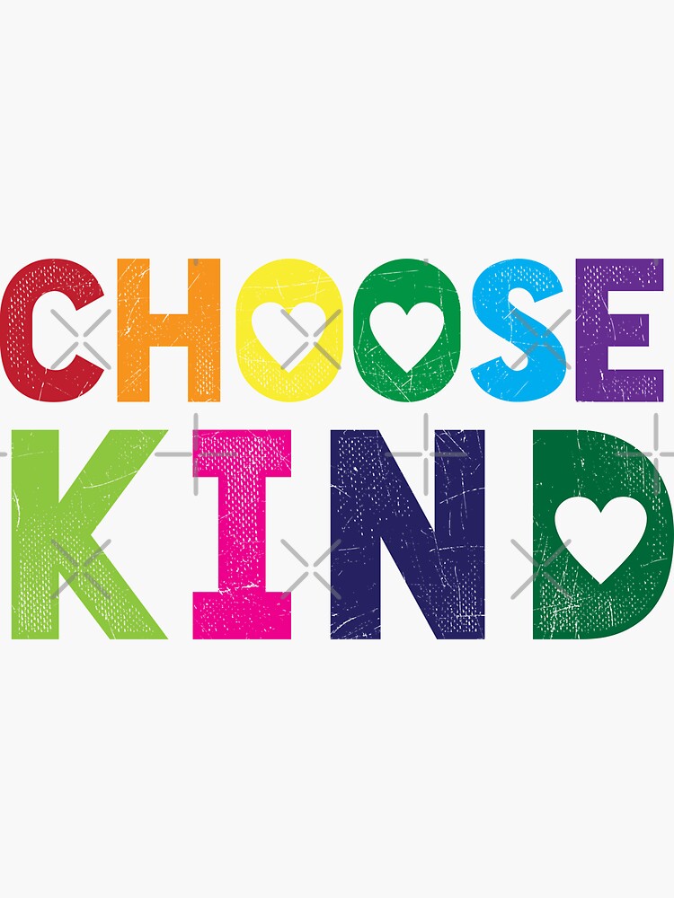 Choose Kind Tshirt - Anti-Bullying - Heart T-Shirt - Rainbow Choose Kind Tshirt - Anti-Bullying - Heart T-Shirt - Rainbow