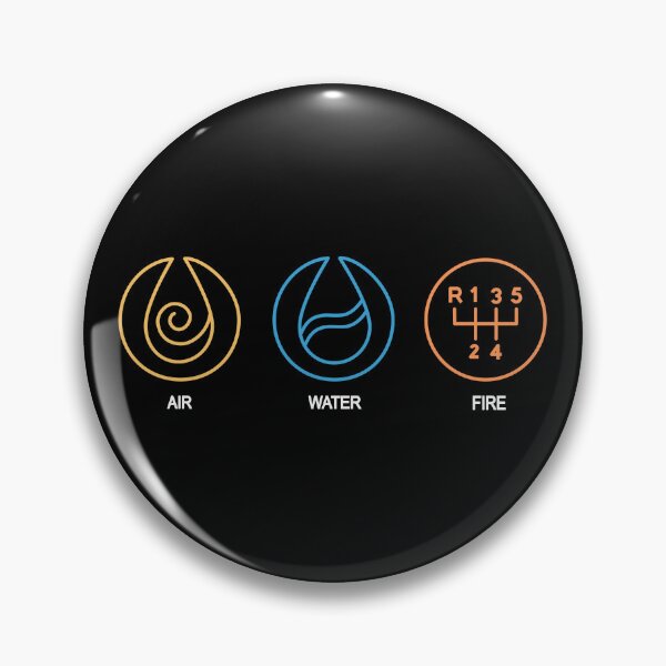 Item preview, Air Water Fire (white) designed and sold by Throttle & Threads.