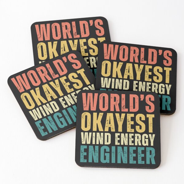 Item preview, Retro Worlds Okayest Wind Energy Engineer designed and sold by kamrankhan.