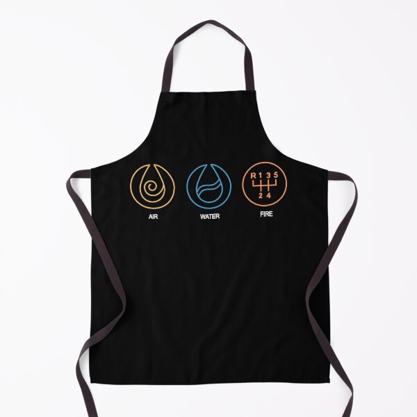 Item preview, Air Water Fire (white) designed and sold by Throttle & Threads.