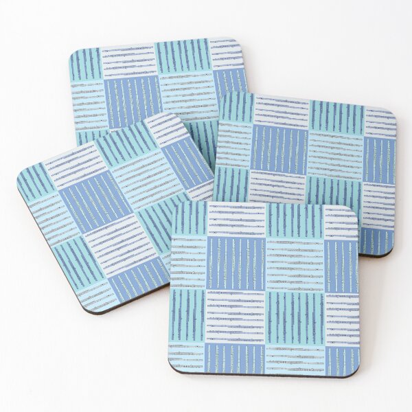 Item preview, Flute Crosshatch Blue Pattern designed and sold by BartholGraphics.