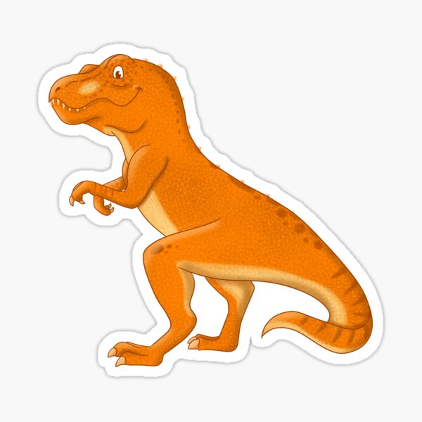 Item preview, Orange T-rex designed and sold by PotchouDoodle.