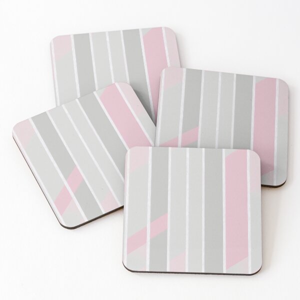 Item preview, Grey and pink strips  Seamless patterns  designed and sold by RocketArtInd.