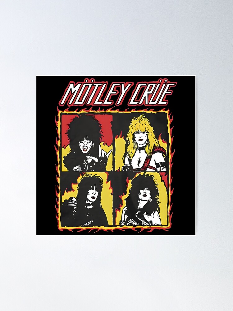 Discover Motley Crue Heavy Metal Rock Poster
