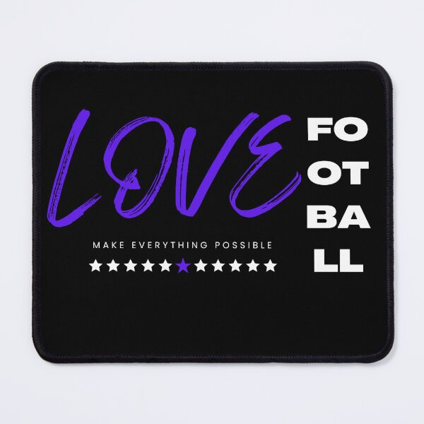 Item preview, Love football blue designed and sold by Grafixfun.