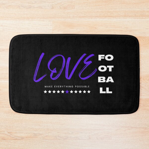 Item preview, Love football blue designed and sold by Grafixfun.