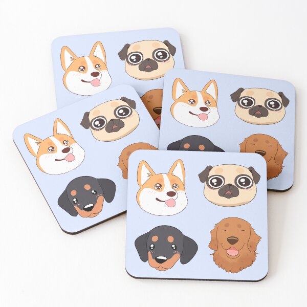 Item preview, Cute cartoon dogs faces pack  designed and sold by Yaragold.