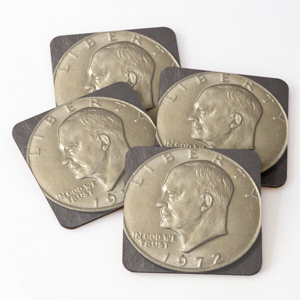 Item preview, 1972 Eisenhower "Ike" Dollar  designed and sold by coinsxcrochet.