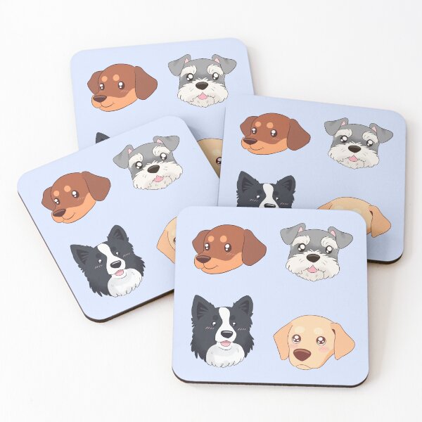 Item preview, Cute cartoon dogs faces pack  designed and sold by Yaragold.