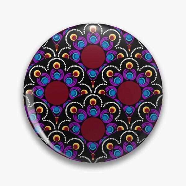 Item preview, Eye of the Storm Dot Mandala Scale Pattern designed and sold by Triplicate Limited.