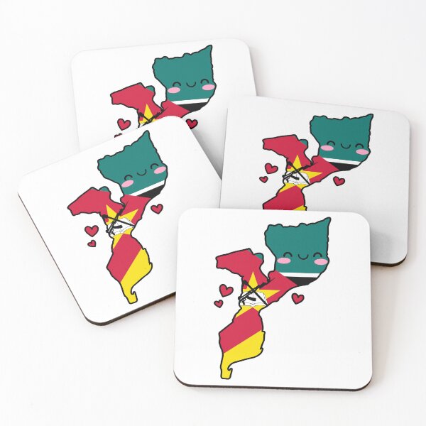 Item preview, Mozambique Flag Map Smile with Love designed and sold by pixelsparkzone.
