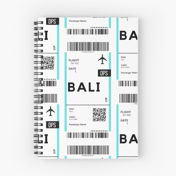 Item preview, Bali - Indonesia Airplane Boarding Pass designed and sold by RoamInk.