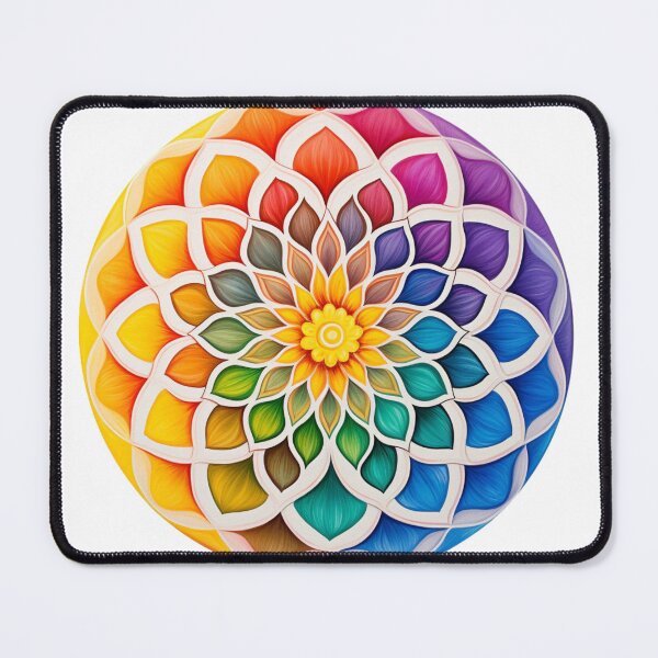Item preview, Mandala Round Symbol , a sticker for meditation on any surface  designed and sold by MartynGrey.