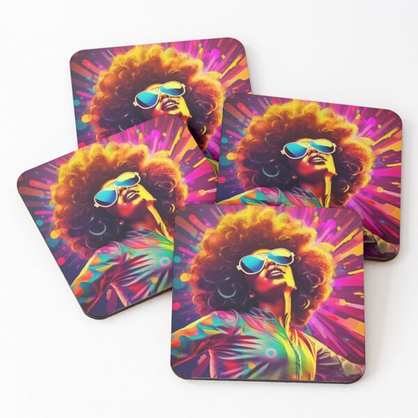 Item preview, Colourful Funky Afro Girl designed and sold by NortonArt.