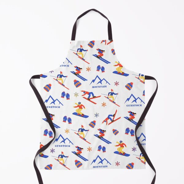 Item preview, Gunstock Mountain New Hampshire Ski Snowboard seamless pattern designed and sold by Vintage-TM.