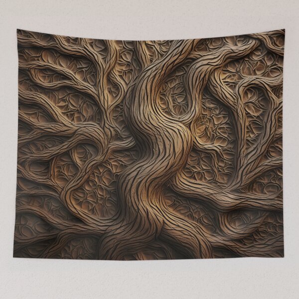 Item preview, Bejuco tree textured art print designed and sold by dcrc.
