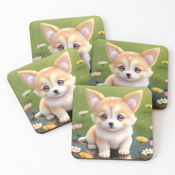 Item preview, Anime dog in the grass designed and sold by Biberwerke.