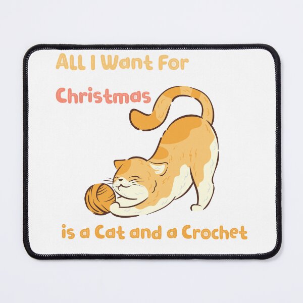 Item preview, All I want for Christmas is a Cat and a Crochet designed and sold by Coldhand34.