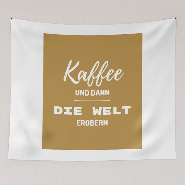 Artikelvorschau, Kaffee und dann die Welt erobern entworfen und verkauft von KrafterMumford.