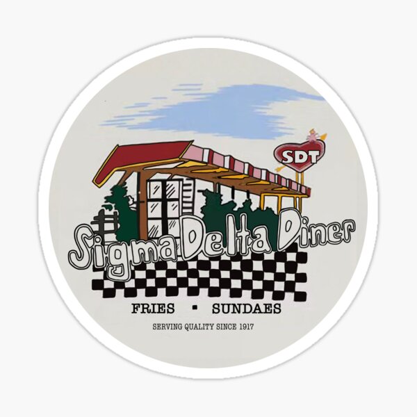 Sigma Delta Diner sticker Sticker