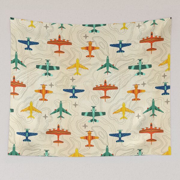 Item preview, Vintage Airplanes and Cartography designed and sold by TigaTiga.