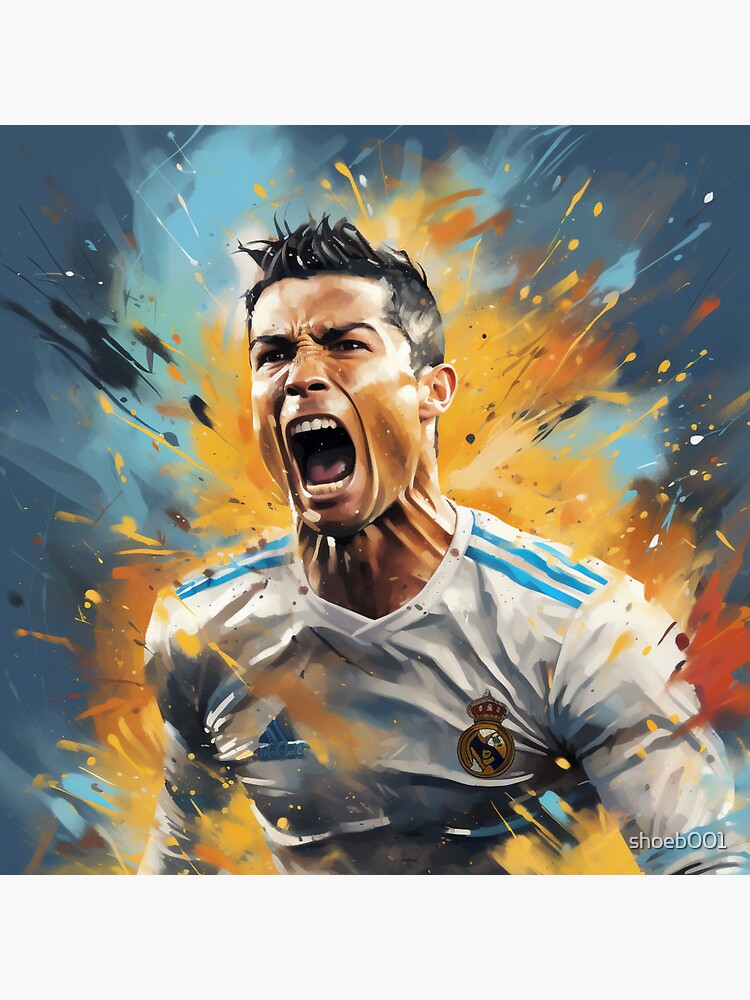 cristiano ronaldo siuuu  Sticker for Sale by masahiko212