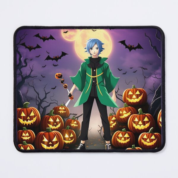 Item preview, Halloween pokemon boy among illuminated pumpkins designed and sold by JaroDesign2023.