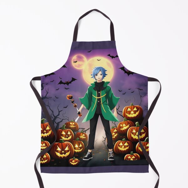 Artikelvorschau, Halloween-Pokemon-Junge zwischen beleuchteten Kürbissen entworfen und verkauft von JaroDesign2023.