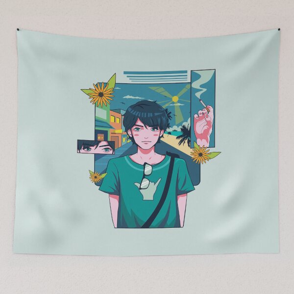 Item preview, Anime Boy Color Smoke Window designed and sold by MikaNeko.