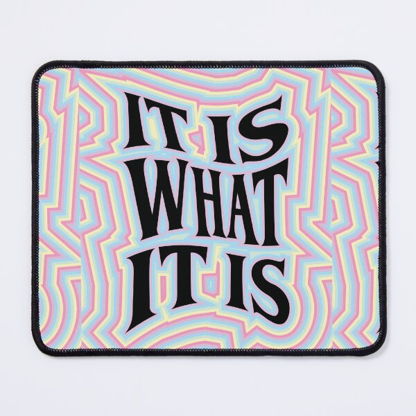Item preview, It Is What It Is Wall Art | Retro Line Pop Neon Meaningful Quotes | Home Decor | Living Room/Bedroom/Kitchen designed and sold by StrawberryJolly.